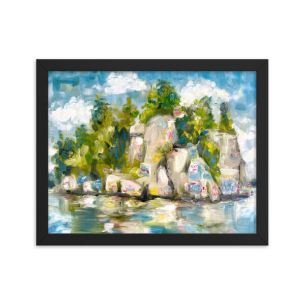 Lake Martin's “Chimney Rock” Art Framed Print - Image 3