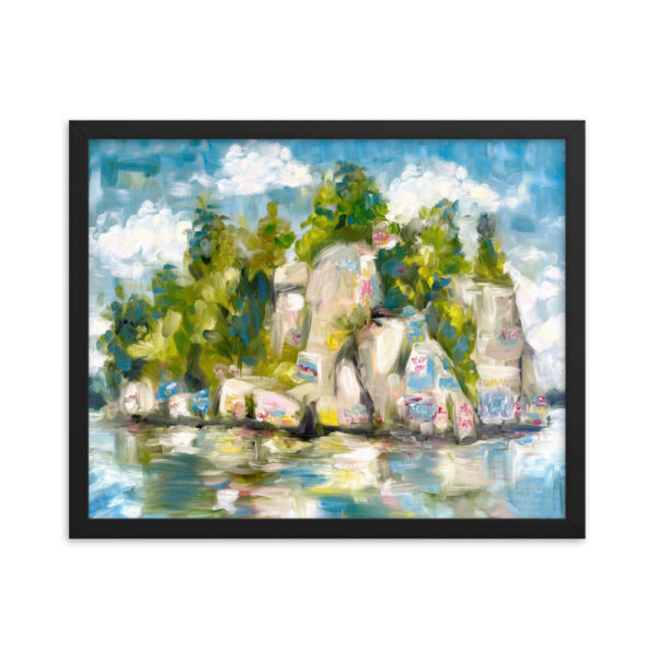 Lake Martin's “Chimney Rock” Art Framed Print - Image 4