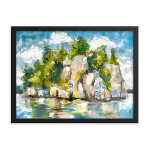 Lake Martin's “Chimney Rock” Art Framed Print - Image 5