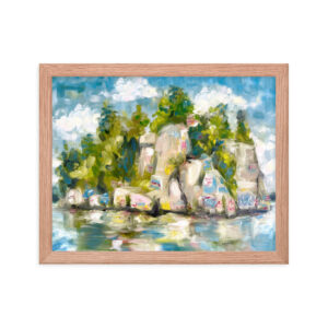 Lake Martin's “Chimney Rock” Art Framed Print