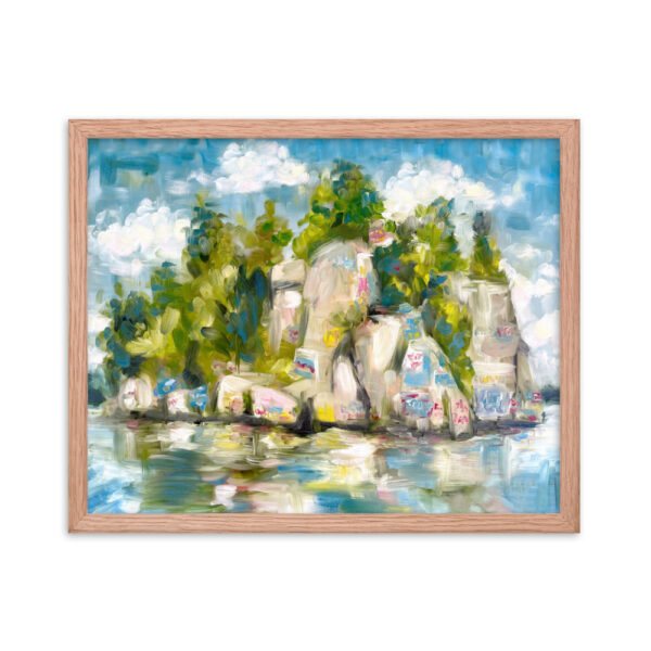 Lake Martin's “Chimney Rock” Art Framed Print - Image 7