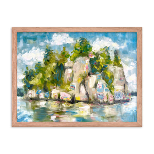Lake Martin's “Chimney Rock” Art Framed Print - Image 8