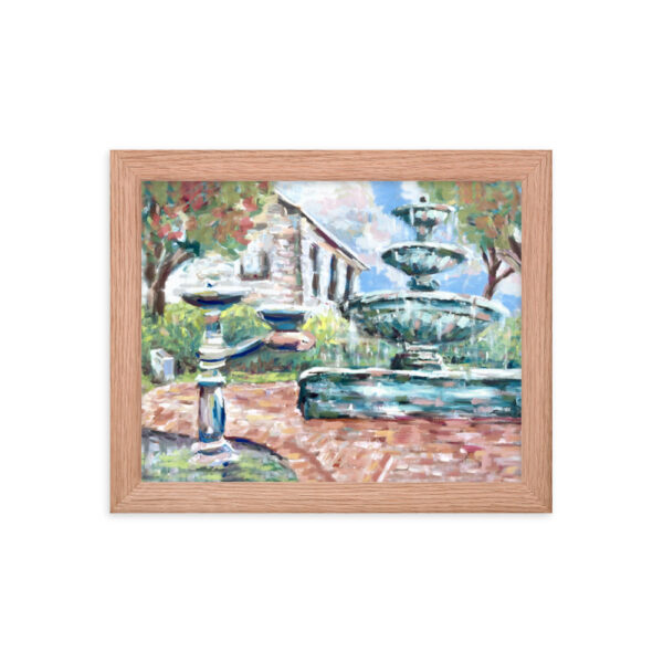 "Downtown Fountain" Framed Print - Image 7