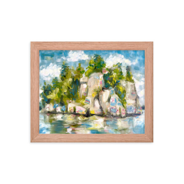 Lake Martin's “Chimney Rock” Art Framed Print - Image 6