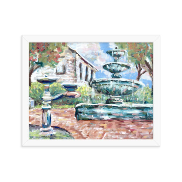 "Downtown Fountain" Framed Print - Image 12