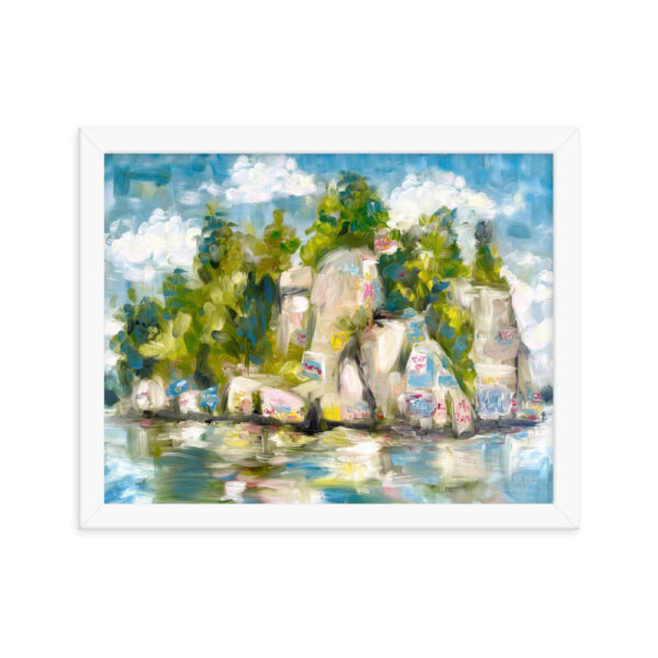 Lake Martin's “Chimney Rock” Art Framed Print - Image 10