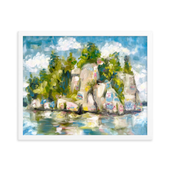 Lake Martin's “Chimney Rock” Art Framed Print - Image 11