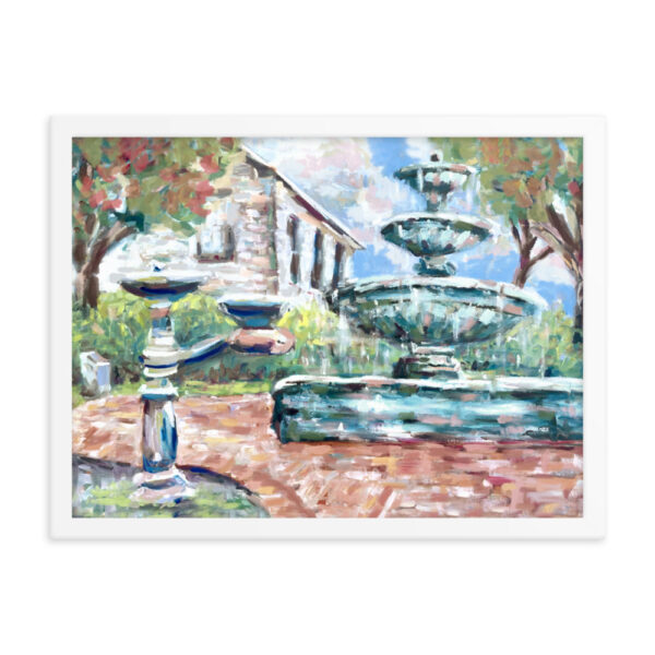 "Downtown Fountain" Framed Print - Image 14