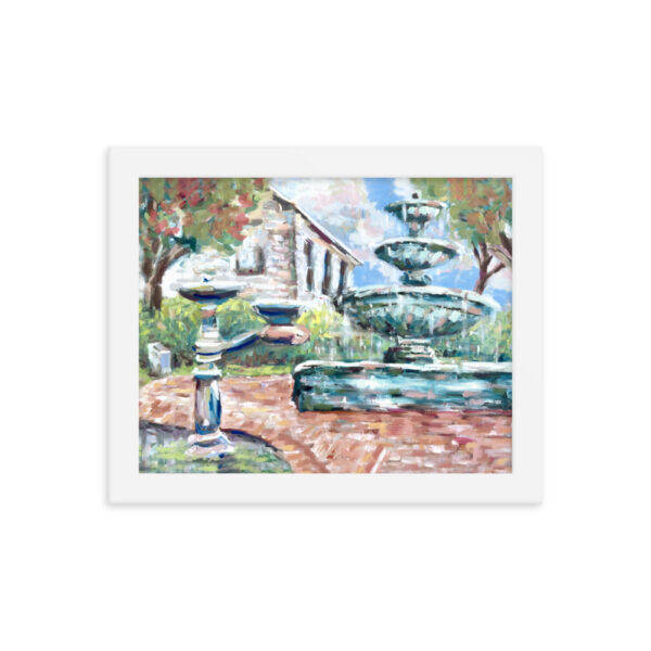 "Downtown Fountain" Framed Print - Image 11