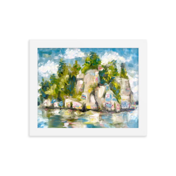Lake Martin's “Chimney Rock” Art Framed Print - Image 9